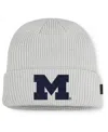 Jordan Men's Gray Michigan Wolverines 2025 On-field Utility Cuffed Knit Hat In Gray