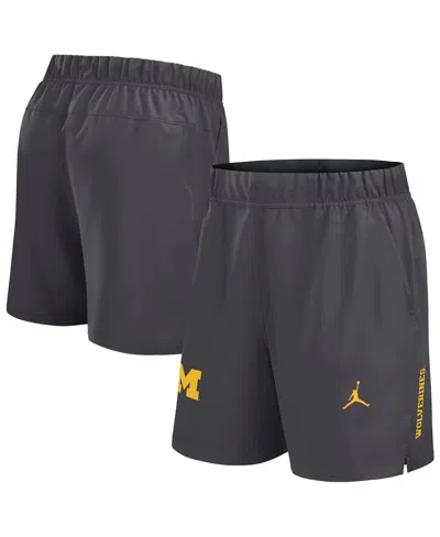 Jordan Men's Gray Michigan Wolverines Primetime Woven Victory Performance Shorts