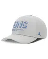 Jordan Men's Gray North Carolina Tar Heels 2025 Sideline Dust Pinched Rise Adjustable Hat In Gray