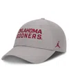Jordan Men's Gray Oklahoma Sooners 2025 On-field Gameday Club Adjustable Hat In Gray