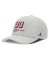 Jordan Men's Gray Oklahoma Sooners 2025 Sideline Dust Pinched Rise Adjustable Hat In Gray