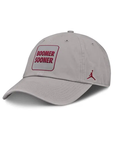 Jordan Men's Gray Oklahoma Sooners Local Club Adjustable Hat