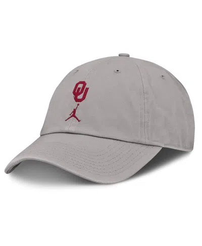 Jordan Men's Gray Oklahoma Sooners Primetime Club Adjustable Hat