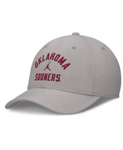 Jordan Men's Gray Oklahoma Sooners Rise Prep Performance Flex Hat