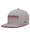 Jordan Men's Gray Oklahoma Sooners True Primetime Performance Fitted Hat