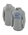 Jordan Men's Heather Gray Florida Gators Blitz Hoodie Long Sleeve T-shirt In Heather Gray