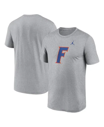 Jordan Men's Heather Gray Florida Gators Primetime Legend Alternate Logo T-shirt