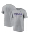 Jordan Men's Heather Gray Florida Gators Primetime Legend Wordmark T-shirt In Heather Gray