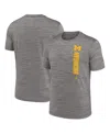 Jordan Men's Heather Gray Michigan Wolverines 2024 Sideline Velocity Performance Long Sleeve T-shirt In Heather Gray