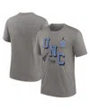 Jordan Men's Heather Gray North Carolina Tar Heels Blitz Roll Call Tri-blend T-shirt In Heather Gray