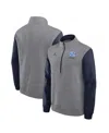 Jordan Men's Heather Gray North Carolina Tar Heels Club Fleece Half-zip Pullover Sweatshirt In Gray