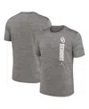 Jordan Men's Heather Gray Oklahoma Sooners 2024 Sideline Velocity Performance T-shirt In Heather Gray