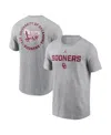 Jordan Men's Heather Gray Oklahoma Sooners Campus 2-hit T-shirt In Gray