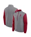 Jordan Men's Oklahoma Club  Brand College 1/2-zip Crew In Gray