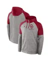 Jordan Men's Heather Gray Oklahoma Sooners Fitness Raglan Performance Full-zip Hoodie In Gray