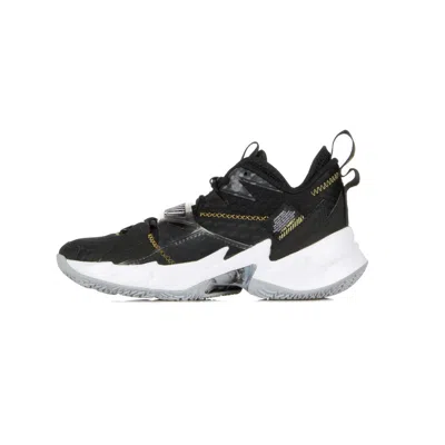 Jordan Men's High Shoe "why Not?" Zero.3 X Russell Westbrook In Black/metallic Gold/black