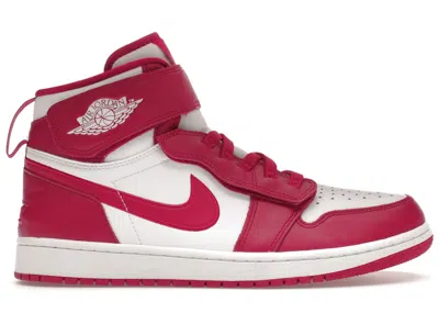Pre-owned Jordan Men's  1 High Flyease Sneakers In White/cardinal Red In Multi