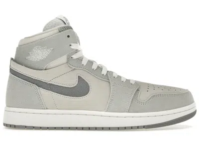 Pre-owned Jordan Men's  1 High Zoom Air Cmft 2 Particle Grey Sneakers In Summit White/light Silver/sail