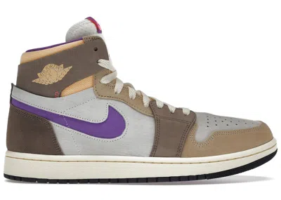 Pre-owned Jordan Men's  1 High Zoom Air Cmft 2 Sneakers In Palomino/melon Tint/wild Berry In Multi
