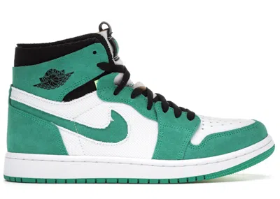 Pre-owned Jordan Men's  1 High Zoom Air Cmft Sneakers In Stadium Green/white/black