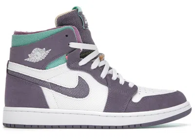 Pre-owned Jordan Men's  1 High Zoom Air Cmft Tropical Twist Sneakers In White/daybreak