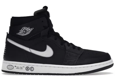 Pre-owned Jordan Men's  1 High Zoom Cmft Breakfast Club Sneakers In Black/white