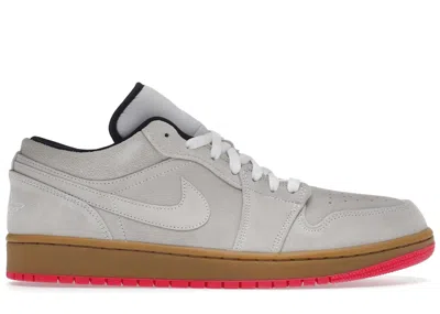 Pre-owned Jordan Men's  1 Low Gum Hyper Pink Sneakers In White/gum Yellow