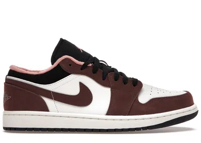Pre-owned Jordan Men's  1 Low Mocha Sneakers In Light Chocolate/crimson Bliss/black