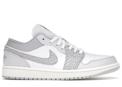 Pre-owned Jordan Men's  1 Low Prm Smoke Grey Elephant Sneakers In White/neutral Grey/sail In Multi