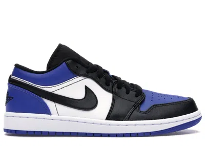 Pre-owned Jordan Men's  1 Low Royal Toe Sneakers In Sport Royal/white/black