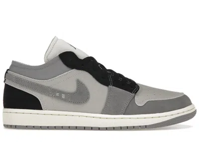 Pre-owned Jordan Men's  1 Low Se Craft Inside Out Sneakers In Tech Grey/cement Grey/sail