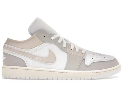 Pre-owned Jordan Men's  1 Low Se Craft Inside Out Sneakers In Tech Grey/light Orewood Brown/white