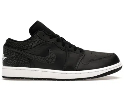 Pre-owned Jordan Men's  1 Low Se Elephant Sneakers In Off Noir/black/white In Multi