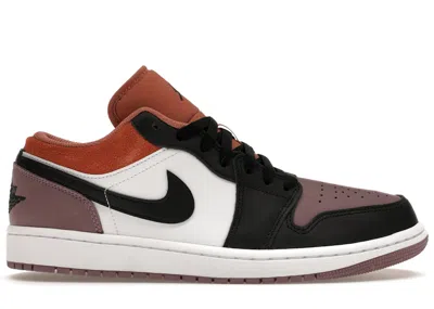 Pre-owned Jordan Men's  1 Low Se Sky J Mauve Sneakers In White/black/sky Blue J Orange