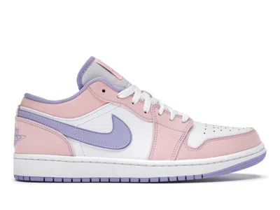 Pre-owned Jordan Men's  1 Low Se Sneakers In Arctic Punch/purple Pulse/white