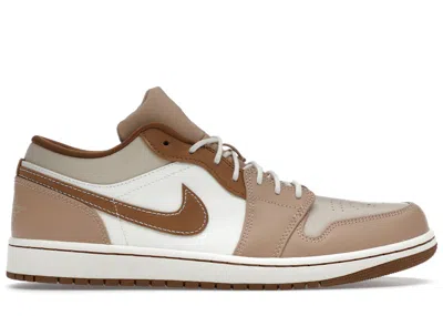 Pre-owned Jordan Men's  1 Low Se Sneakers In Hemp/light British Tan/sail