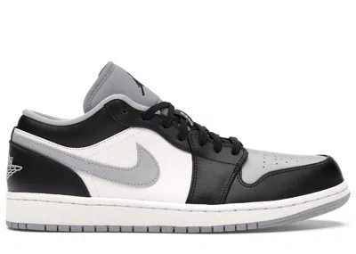 Pre-owned Jordan Men's  1 Low Shadow Sneakers In Black/light Smoke Grey/white In Multi