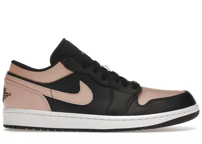 Pre-owned Jordan Men's  1 Low Sneakers In Black/crimson Tint/white In Multi