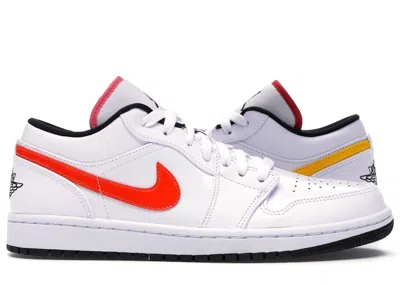 Pre-owned Jordan Men's  1 Low Sneakers In White