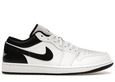 Pre-owned Jordan Men's  1 Low Sneakers In White/black