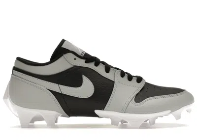 Pre-owned Jordan Men's  1 Low Td Cleat Shadow 2.0 Sneakers In Black/light Smoke Grey/white