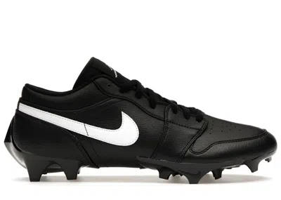 Pre-owned Jordan Men's  1 Low Td Cleat Sneakers In Black/white