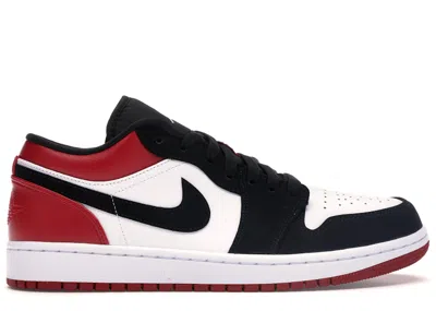 Pre-owned Jordan Men's  1 Low Toe (2019) Sneakers In White/black/gym Red