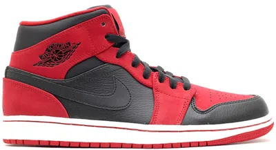 Pre-owned Jordan Men's  1 Mid Bred (2013) Sneakers In Black/gym Red In Multi