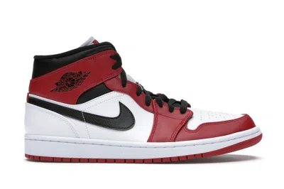 Pre-owned Jordan Men's  1 Mid Chicago (2020) Sneakers In White/gym Red/black In Multi