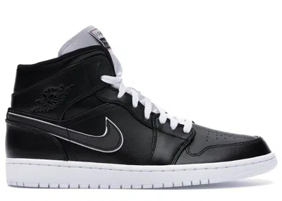 Pre-owned Jordan Men's  1 Mid Maybe I Destroyed The Game Sneakers In Black/white