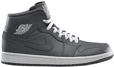 Pre-owned Jordan Men's  1 Mid Sneakers In Cool Grey/white In Multi