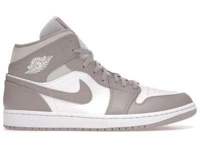 Pre-owned Jordan Men's  1 Mid Sneakers In White/linen