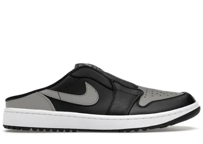 Pre-owned Jordan Men's  1 Mule Golf Shadow Sneakers In Black/white/medium Grey In Multi