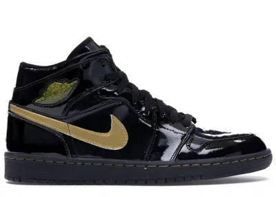 Pre-owned Jordan Men's  1 Retro (2003) Sneakers In Black/metallic Gold